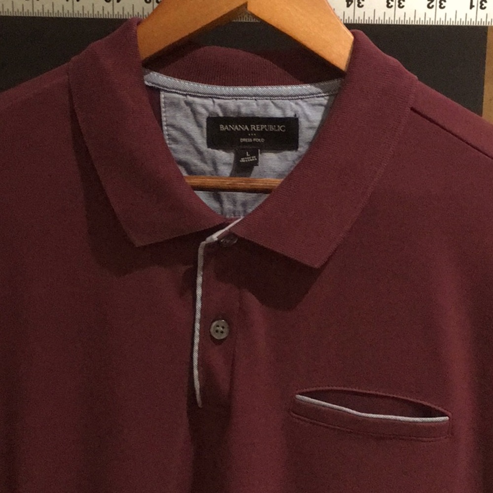 Polo dressy shirt banana republic large
